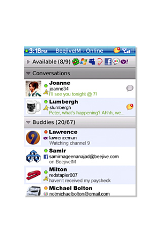 BeejiveIM for BlackBerry in 2011