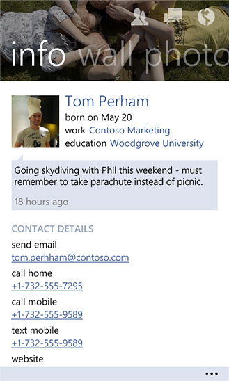 Facebook for Windows Phone in 2012 – Info