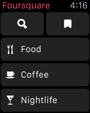 Foursquare for Apple Watch in 2015