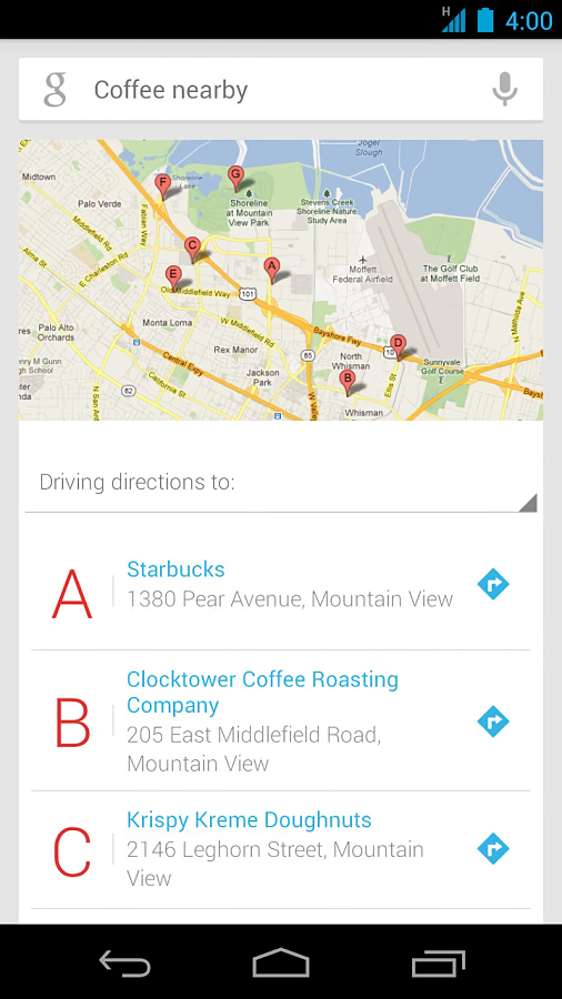 Google Search for Android in 2013