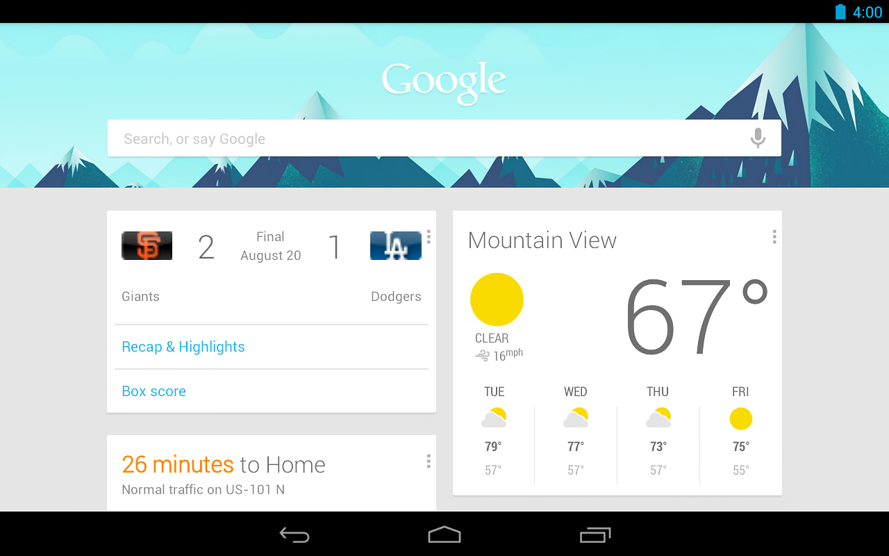 Google Search for Android in 2013