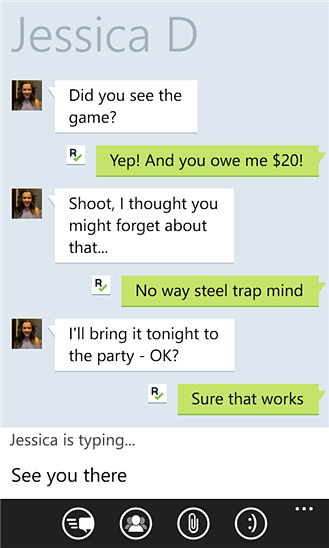 Kik Messenger for Windows Phone in 2012 – Chat