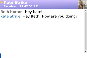 Yahoo! Messenger for BlackBerry in 2011