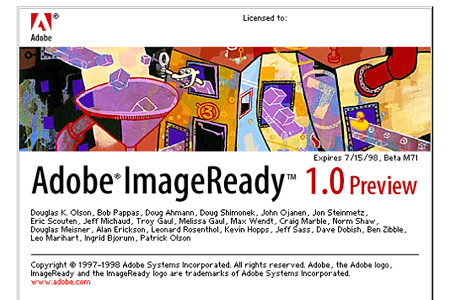 Adobe ImageReady 1.0