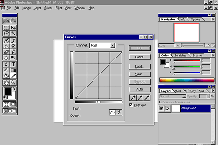 Adobe Photoshop 5.0 – Curves