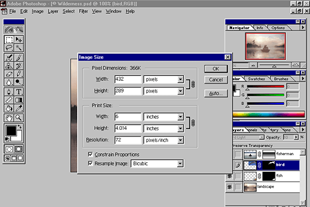 Adobe Photoshop 5.0 – Image Size