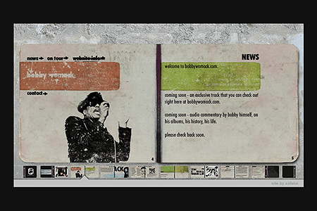 Bobby Womack flash website in 2003
