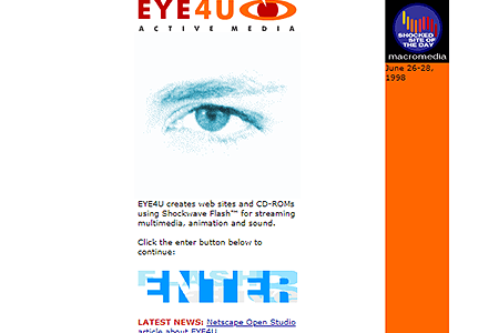 EYE4U flash website in 1998