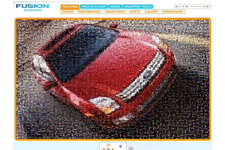 Ford Fusion flash website in 2005