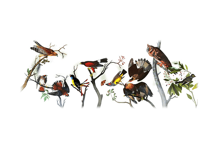 Google Doodle – 226th Birthday of John James Audubon April 26, 2011