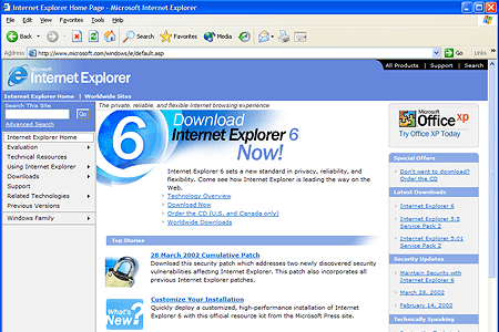 Internet Explorer 6.0