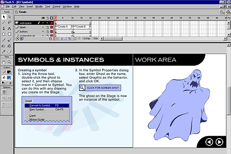 Macromedia Flash 5.0 – Symbols & Instances