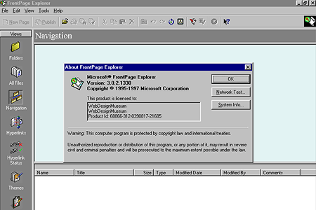 Microsoft FrontPage 98