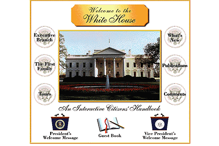 The White House website in 1995