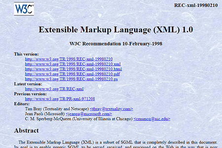 XML 1.0